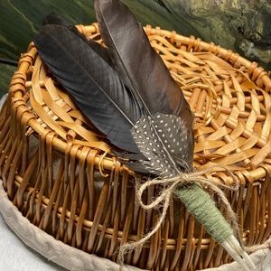 Feather Artwork Home Decor Hand Crafted New